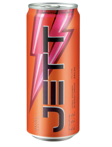 Енергетичний б/а напій Jett Mango Orange 0.33 л з/б